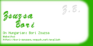 zsuzsa bori business card